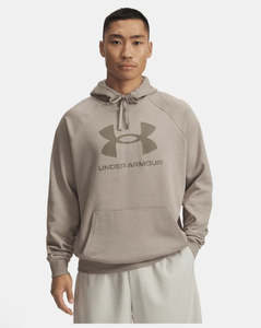 Clothing Mens: UA Mens Hoodie Rival Fleece Logo (203)