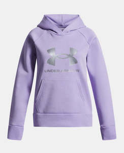 UA Girls Hoodie Rival Fleece Shimmer (538)