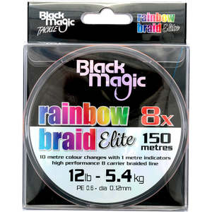 Fishing Saltwater: Black Magic Rainbow Braid Elite 8X