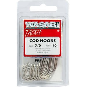 Wasabi Cod Hook 7/0 Pack