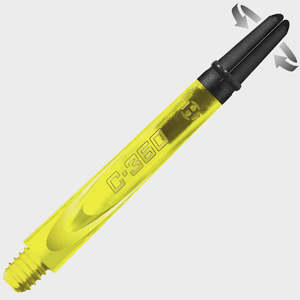 Harrows Darts C360 Carbon Shafts Short Ylw