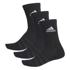 Adidas: Adidas Adult Socks 3Pkt Crew Black