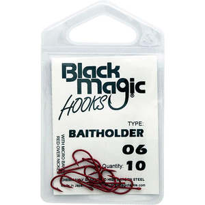 Black Magic Baitholder Hook Red