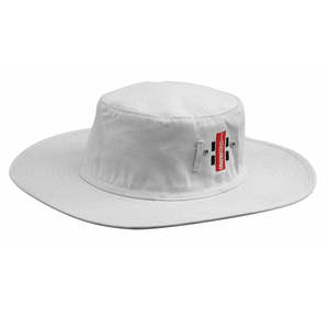 GN Cricket Sun Hat White-Green Brim