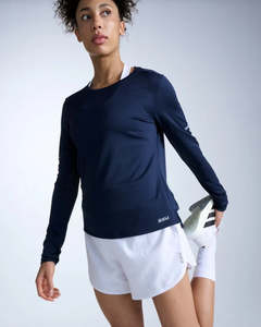 Clothing: 2XU Womens Aero Long Sleeve Shirt Nvy