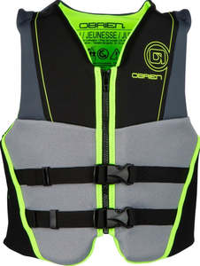Watersports: Obrien Youth Vest Hinge Lime