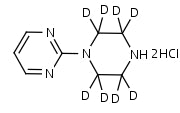 1-(2-Pyrimidyl)piperazine-d<sub>8</sub> Dihydrochloride | CAS Number: none (unla&hellip;
