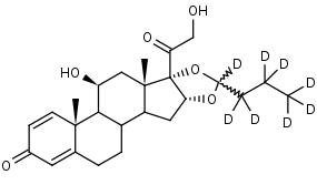 B: Budesonide-d8 | CAS Number: 51333-22-3 (unlabelled)