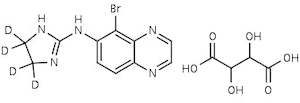 B: Brimonidine-d4 ᴅ-Tartrate | CAS Number: 70359-46-5 (unlabelled)
