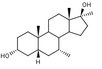 B: 7α,17α-Dimethyl-5β-androstane-3α,17β-diol
