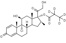 B: Beclomethasone 17-Propionate-d5 | CAS Number: 5534-18-9 (unlabelled)