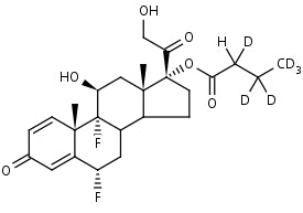 6α,9α-Difluoroprednisolone-17-butyrate-d<sub>6</sub> | CAS Number: 23640-96-2 (unlabelled)