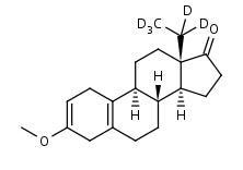 13β-Ethyl-d5-3-methoxy-2,5(10)-gonadien-17-one | CAS Number: 86408-44-8 (free base)