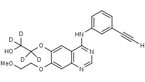 <i>O</i>-Desmethylerlotinib-d<sub>4</sub> | CAS Number: 183321-86-0 (unlabelled)