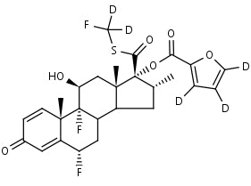 F: Fluticasone Furoate-d5 | CAS Number: 397864-44-7 (unlabelled)