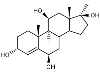 F: 9α-Fluoro-17α-methylandrost-4-ene-3α,6β,11β,17β-tetrol | CAS Number: 148505-57-1