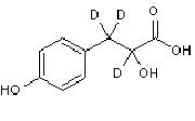 4-Hydroxyphenyllactic acid-d<sub>3</sub> | CAS Number: 306-23-0 (unlabelled)