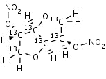 Isosorbide-<sup>13</sup>C<sub>6</sub> Dinitrate | CAS Number: 87-33-2 (unlabelled)