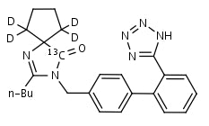 Irbesartan-<sup>13</sup>C,d<sub>4</sub> | CAS Number: 138402-11-6 (unlabelled)