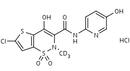 5'-Hydroxylornoxicam-d<sub>3</sub> HCl | CAS Number: 123252-96-0 (unlabelled free base)