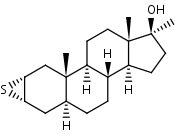 2α,3α-Epithio-17α-methyl-5α-androstan-17β-ol | CAS Number: 4267-80-5
