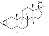 2β,3β-Epithio-17α-methyl-5α-androstan-17β-ol | CAS Number: 7676-16-6