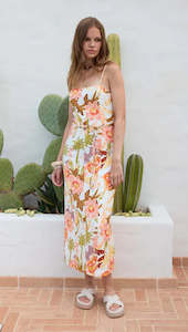 Womens: MINK PINK - Sarai Panelled Midi Dress - Batik Tropical