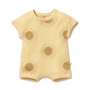 Kids Baby Wear Brands: Wilson & Frenchy - Organic Knitted Growsuit - Sunshine