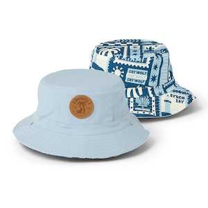 Crywolf: Crywolf - REVERSIBLE BUCKET HAT - Postcards