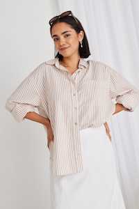 Stories Be Told: Stories Be Told - You Got This Shirt - Ecru Stripe