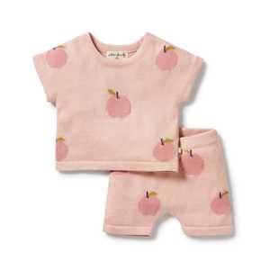 Wilson & Frenchy - Organic Knitted Set - Just Peachy