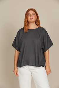 Isle Of Mine Winter Sale 2 Get 30 Off: Isle of Mine - Amelie Relaxed Top - Graphite