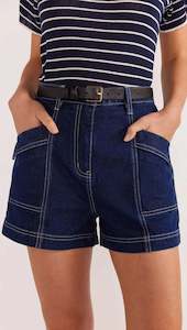 Womens New: STAPLE THE LABEL - Luca Denim Shorts - Indigo
