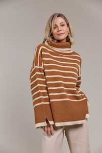 eb&ive | Katana Roll Neck Knit - Hazel