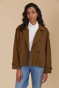Isle Of Mine Winter Sale 2 Get 30 Off: Isle of Mine - Freya Crop Trench - Toffee