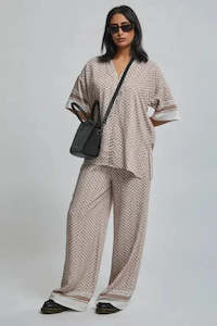 STAPLE THE LABEL - SOLEIL RESORT SHIRT - Beige