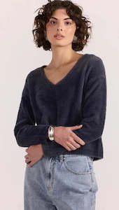 Womens Winter Sale 2 Get 30 Off: STAPLE THE LABEL - EMBER FLUFFY KNIT JUMPER - SLATE