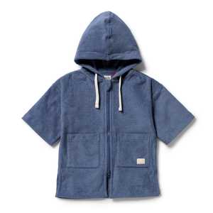 Wilson & Frenchy - Organic Terry Hooded Towel - Deep Blue