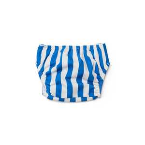 Crywolf - REUSABLE SWIM NAPPY - Deep Blue Stripe