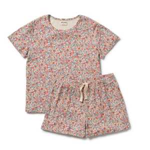 All Womens: Wilson & Frenchy - MATCH YOUR MINI - Organic Women's Short Sleeved Pyjamas - Summer Bloom
