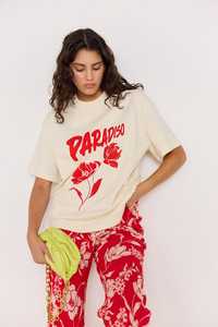 All Womens: MINK PINK - PARADISO OVERSIZE TEE - CREAM