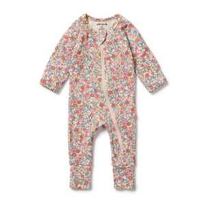 Match Your Mini: Wilson & Frenchy - Organic Zipsuit with Feet - Summer Bloom