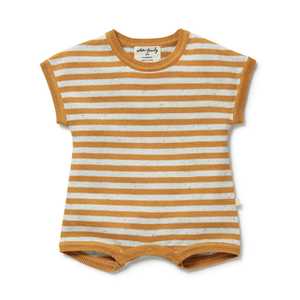 Matching Sets Boys: Wilson & Frenchy - Organic Knitted Growsuit - Golden Wave Stripe
