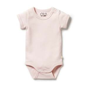 Wilson & Frenchy - Organic Stripe Bodysuit - Cantaloupe