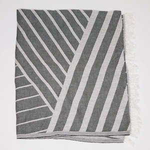 Beach Towels: Toorak Black and White Beach Towel
