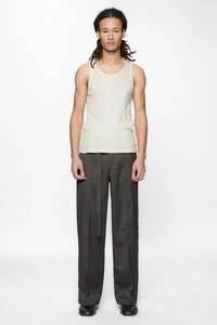 SHADOW SUIT PANT - BLACK HERRINGBONE