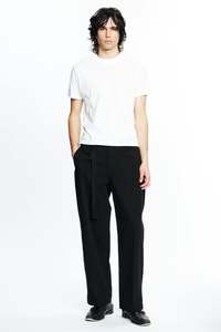 PLEATED WORK PANT - BLACK