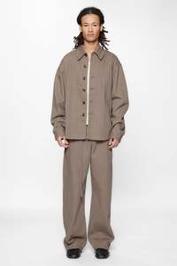 Outerwear: FLOAT OVERSHIRT - GRAVEL