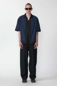 TWO TONE SHIRT - NAVY/BLACK