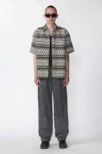 FRAYED SS SHIRT - WOVEN BEACH